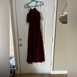 Azazie Emmalyn in Cabernet Size A0